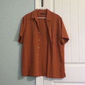 Tasso Elba orange XL mens shirt.